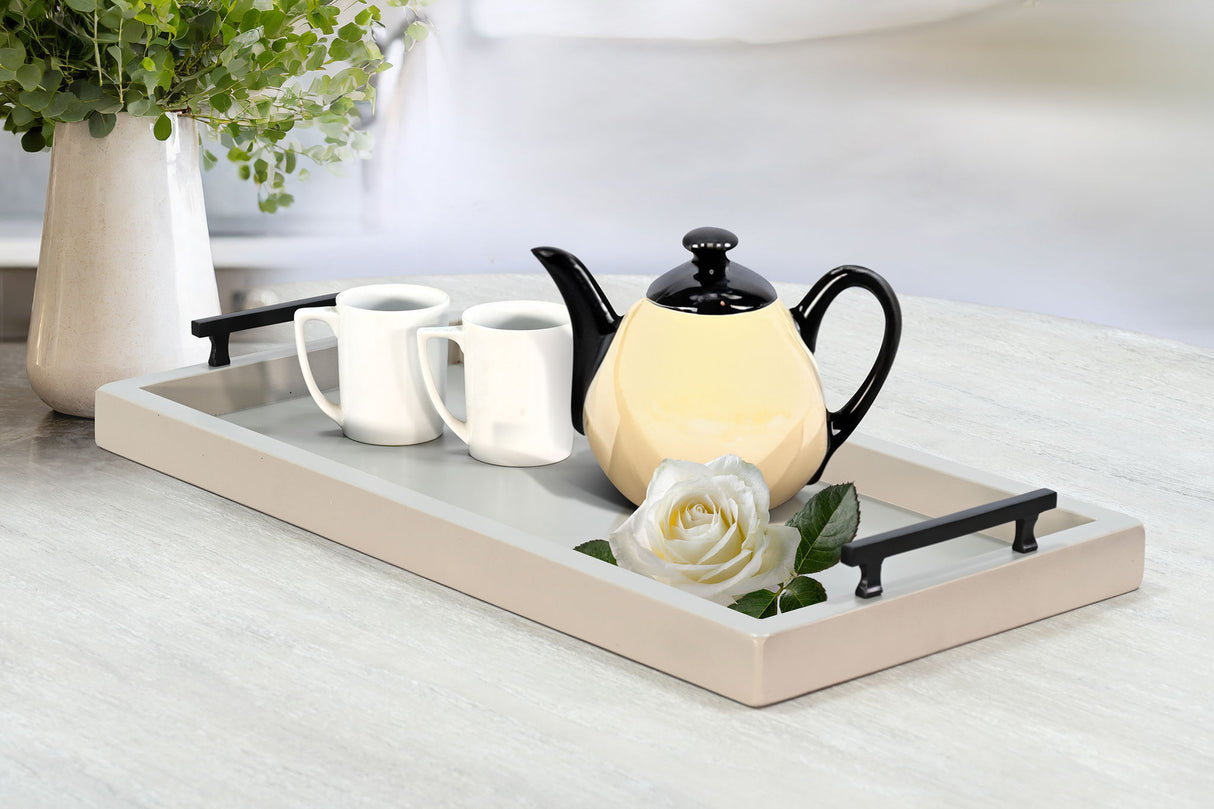 Tessa - Rectangular Wood Dining Table Tray