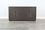 78" Media Console - Buckskin / Marble White
