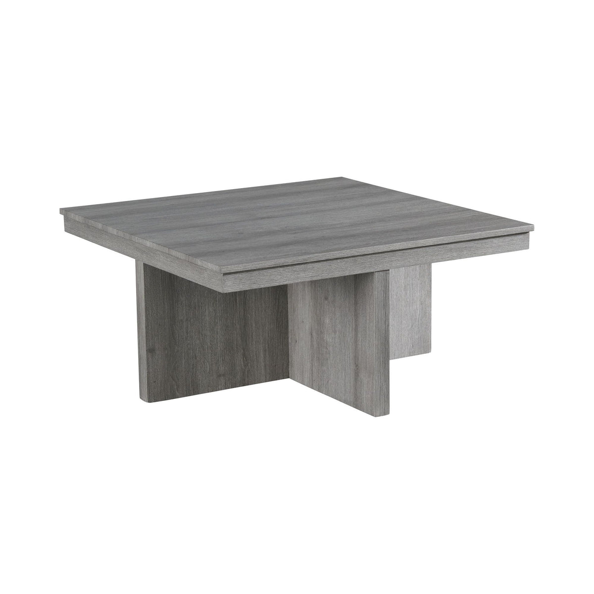 Uster - Juego de mesa auxiliar de 2 piezas (mesa de centro y mesa auxiliar) - Gris claro