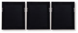 Hendridge - Taupe / White - Wall Art Set (Set of 3)