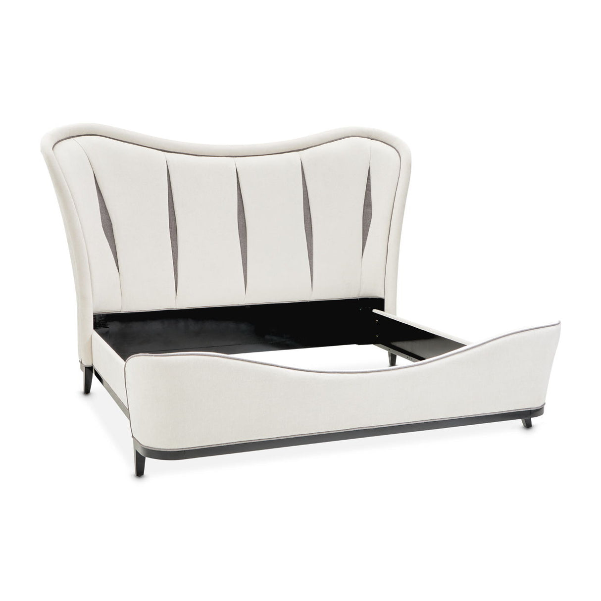 Tuxedo - Eastern King Upholstered Bed - Piano Keyboard