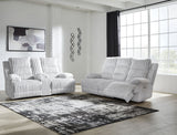 Rhines Falls - 2 Pc. - Power Reclining Sofa And Loveseat - Alloy