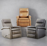 Bristol - Sillón reclinable giratorio y deslizante (Juego de 2)