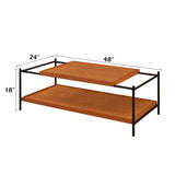 Oaken - Mesa de Centro - Roble Miel y Negro