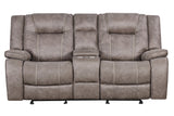 Blake - Reclining Console Loveseat - Desert Taupe