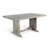 Alpine - Rectangular Wood Dining Table - Gray