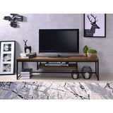 Bob - Mueble de TV - Roble envejecido y negro