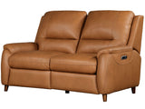 Austin - Power Reclining Loveseat P2 - Caramel Cream