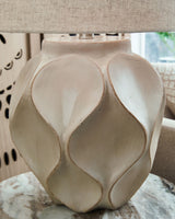 Edselham - Distressed Cream - Paper Table Lamp