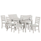 Echo - Dining Table And 6 Chairs - Driftwood
