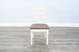Pasadena - Ladderback Chair, Wood Seat (Set of 2) - Buckskin / Marble White
