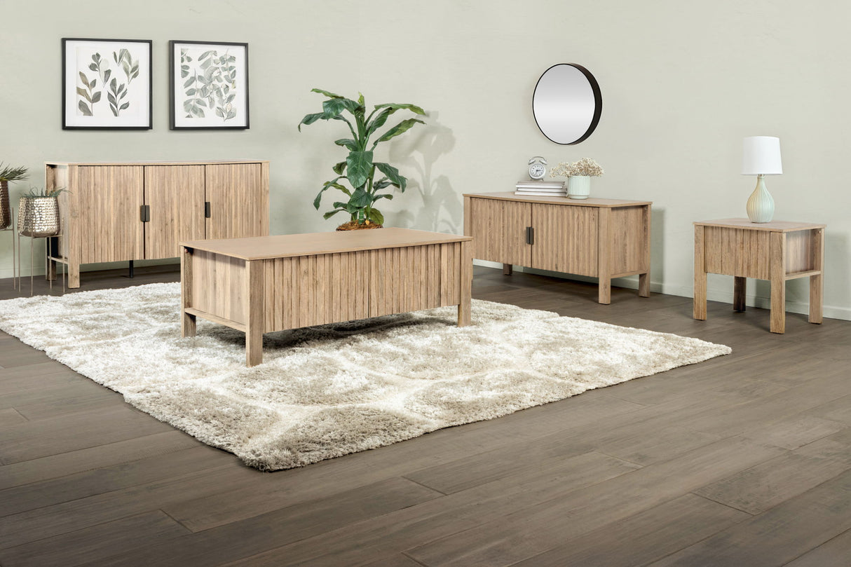 Thayer - 47" Two Door TV Console - Natural