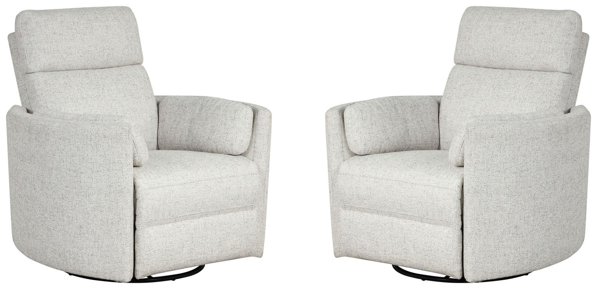 Radius - Power Swivel Glider Recliner (Set of 2)