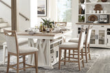 Americana Modern Dining - Island Counter-Height Extendable Dining Table - Cotton alternate view 4
