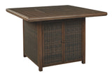 Paradise Trail - Medium Brown - Square Bar Table w/Fire Pit