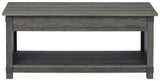Freedan - Rect Lift Top Cocktail Table - Grayish Brown