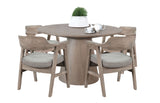5 Piece Round Dining Set - Wheat