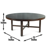 Hartford - Round Dining Table - Dark Brown