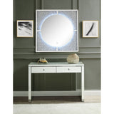 Noralie - Mesa auxiliar - Plata perla - Madera - 81 cm