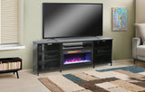 70" Media Console With Electric Fireplace