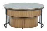 Fridley - Nesting Cocktail Tables (Set of 2) - Gray / Brown / Black
