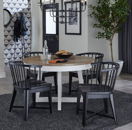 Americana Modern Dining - Dining Barrel Chair (Set of 2) - Black alternate view 3