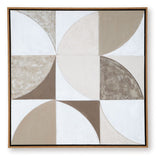Harelman - Tan / Taupe / White - Wall Art