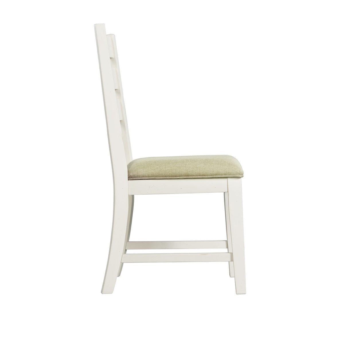 Park Creek - Silla de comedor con respaldo de escalera (Juego de 2) - Acabado blanco rústico