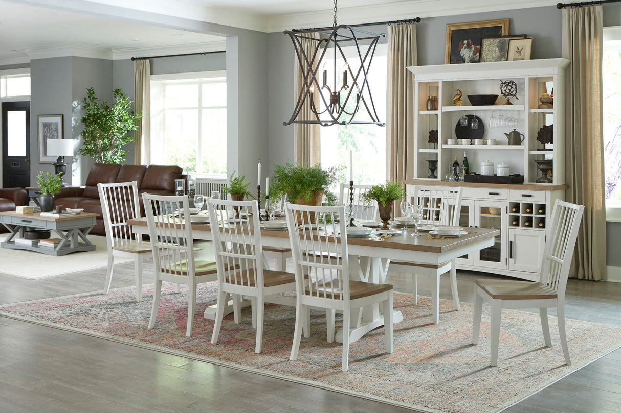 Americana Modern Dining - Spindle Back Dining Chair (Set of 2) - Cotton White alternate view 3