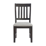 Montrose - Fabric Dining Side Chair (Set of 2) - Espresso / Light Gray