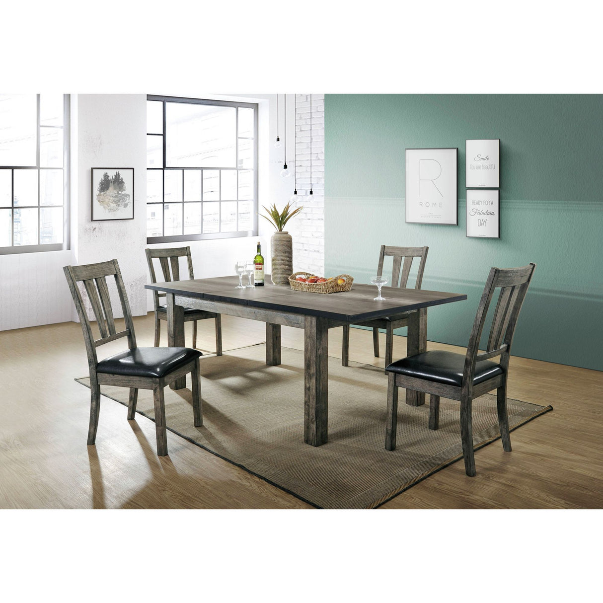 Nathan - Mesa de comedor - Roble gris
