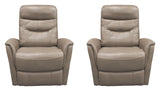 Gemini - Sillón reclinable giratorio planeador de 33.5" (Juego de 2)