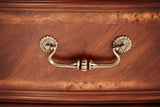 Cortina - Leather Bedside Bench - Honey Walnut