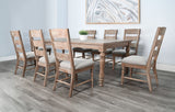 Sierra - Rectangular Dining Table With Extensions With Turned Legs - Amber