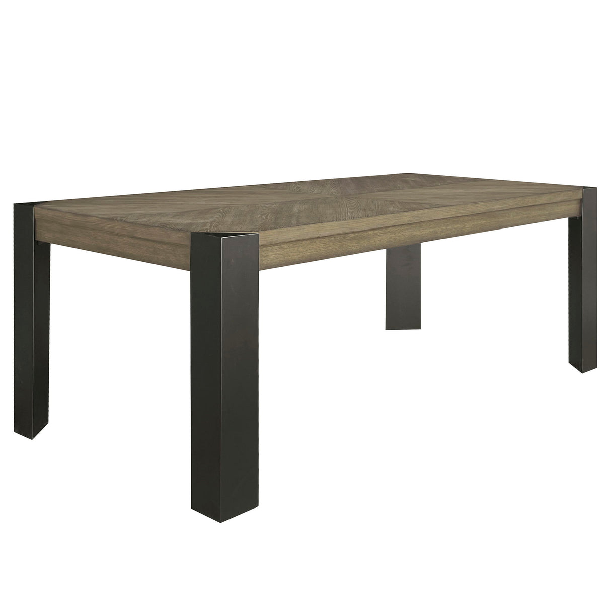 Cedar Fork - 78" Dining Table With 6 Ladderback Chairs - Smoked Arabica