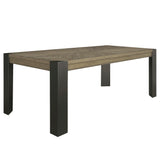 Cedar Fork - 78" Dining Table With 6 Ladderback Chairs - Smoked Arabica