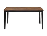 Potomac - 5 Piece Rectangle Dining Set (Table & 4 Chairs) - Brown / Black