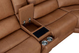 Seccional reclinable eléctrico Belmont - Zero Gravity con reposacabezas ajustables eléctricamente
