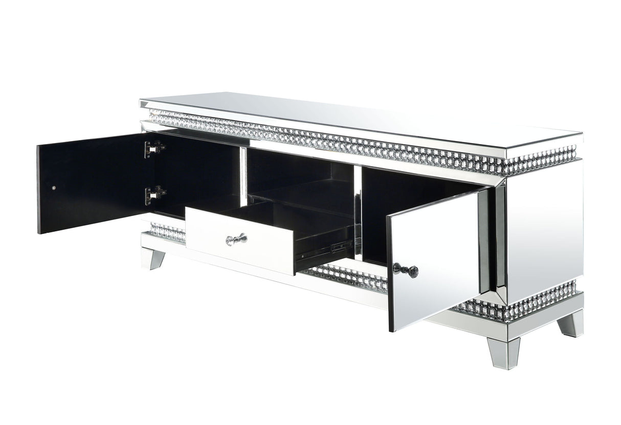 Lotus - Mueble de TV - Espejado y Cristales Sintéticos