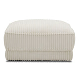 Utopia - Ottoman With Casters - Mega Ivory