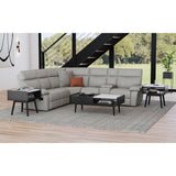 Lanette - End Table With White Marble Top - Black