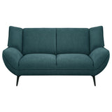 Acton - Upholstered Flared Arm Loveseat - Teal Blue