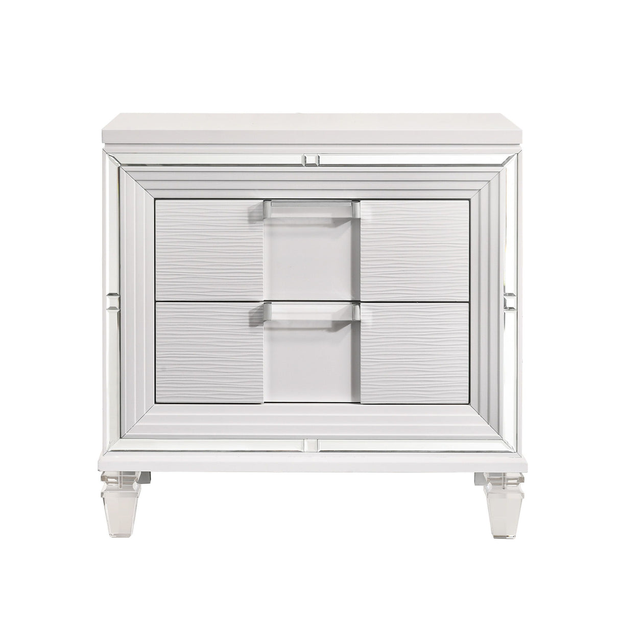 Twenty Nine - Nightstand With USB - White