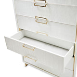 Palm Gate - 6-Drawer Chest - Cloud White