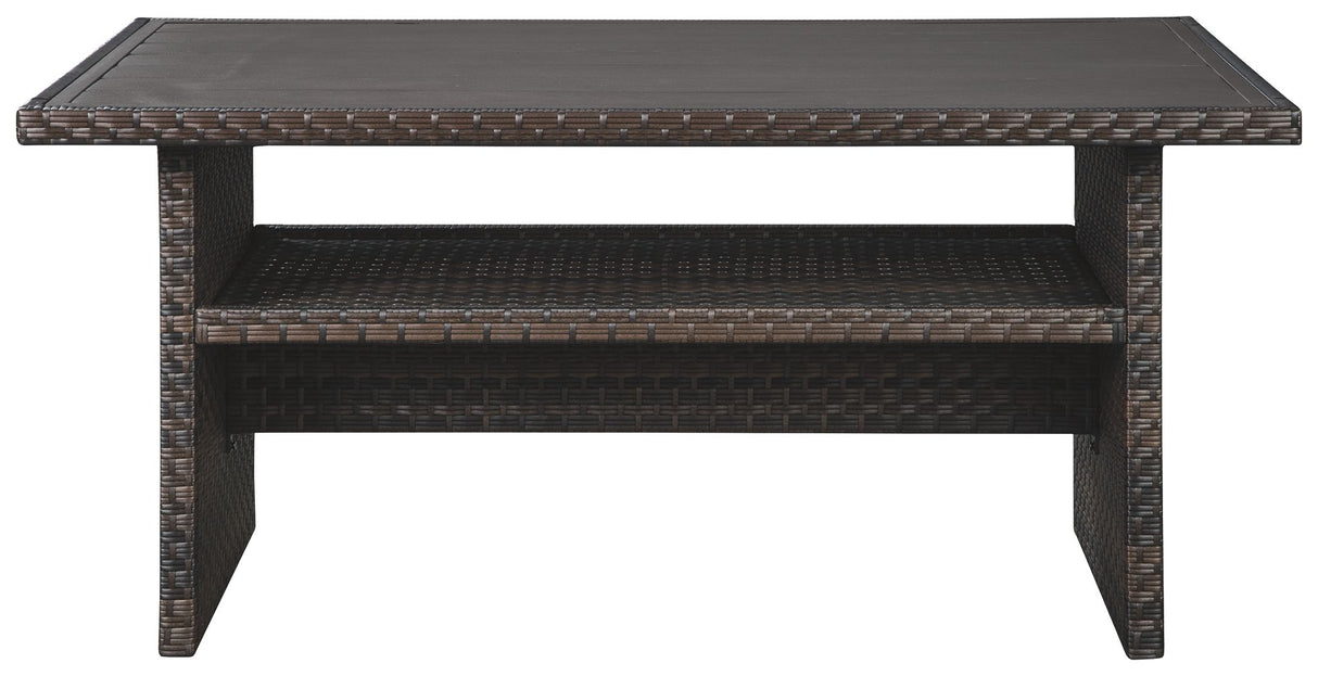 Easy Isle - Dark Brown / Beige - RECT Multi-Use Table