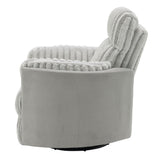 Emee - Sillón Reclinable Planeador con Giro - Pana Gris