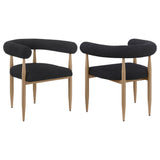 Dunmore - Boucle Upholstered Dining Arm Chair (Set of 2)