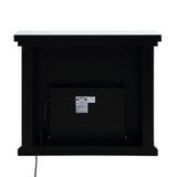 Noralie - Chimenea - Espejo y diamantes de imitación - 40"