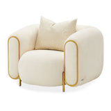 Sassani - Sillón decorativo - Crepé / Dorado