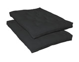 7" Deluxe Innerspring Futon Pad - Black